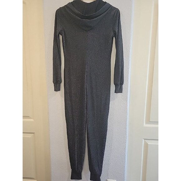 SAVAGE X FENTY Sleep & Shine Hooded Jumper In Black Caviar XS Sparkle One Piece - Picture 6 of 7